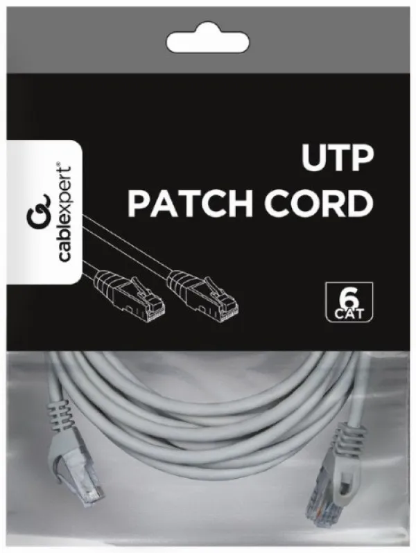 PP6U-CU-7.5M Gembird Mrezni kabl CAT6 BAKARNI UTP Patch cord 7.5m grey