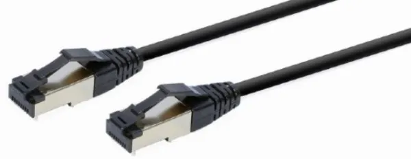 PP8-LSZHCU-BK-0.25M Gembird Mrezni kabl S/FTP Cat.8 LSZH patch cord black 0.25m