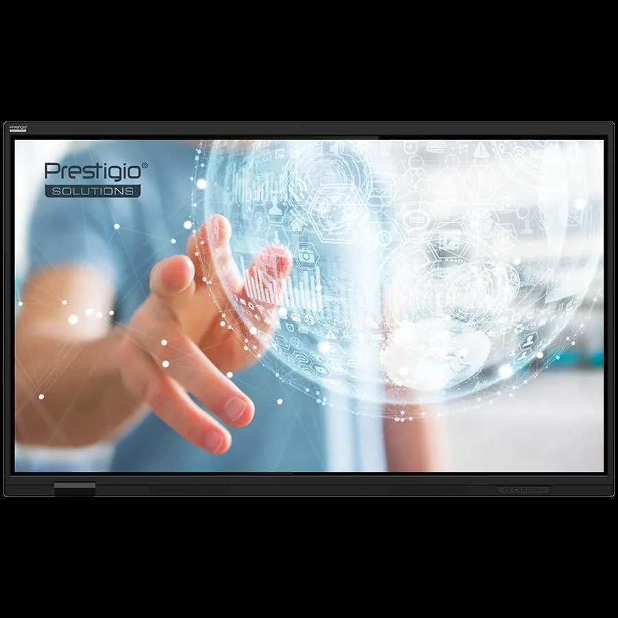 PRESTIGIO SOLUTIONS Multiboard 75-inch Light Series Gen 7 Android 14 Google EDLA AI button 8/128GB 50TP black
