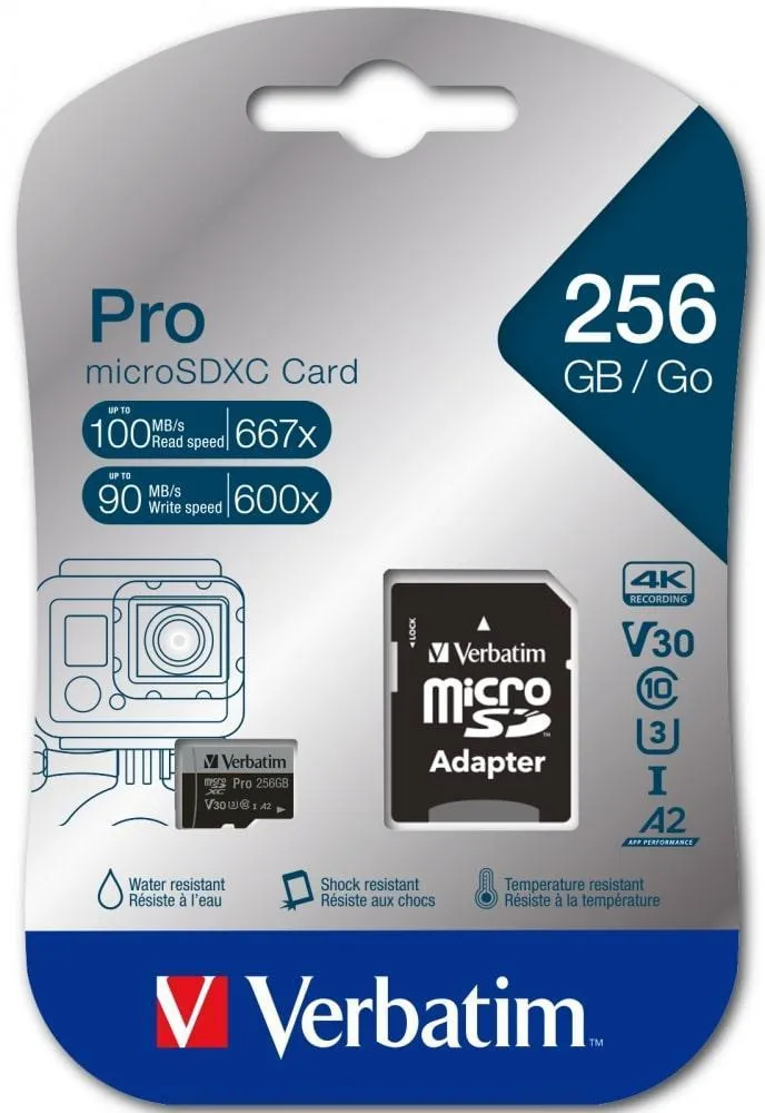 PRO Micro SDXC C10 U3 256GB (47045)