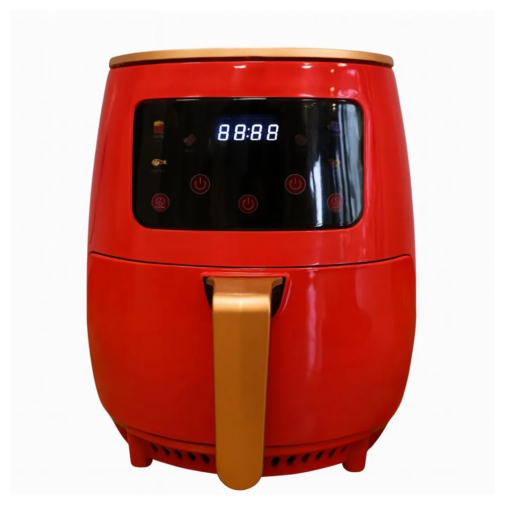 QUANTEK Q1301RD AIR FRYER SA TAJMEROM LCD 6L 1600W CRVENA
