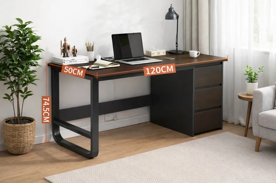 Radni sto Urban 120 - kompjuterski model sa 3 fioke