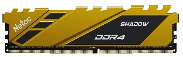 RAM DDR4 8GB 2666MHz Netac Shadow C19 Yellow NTSDD4P26SP-08Y
