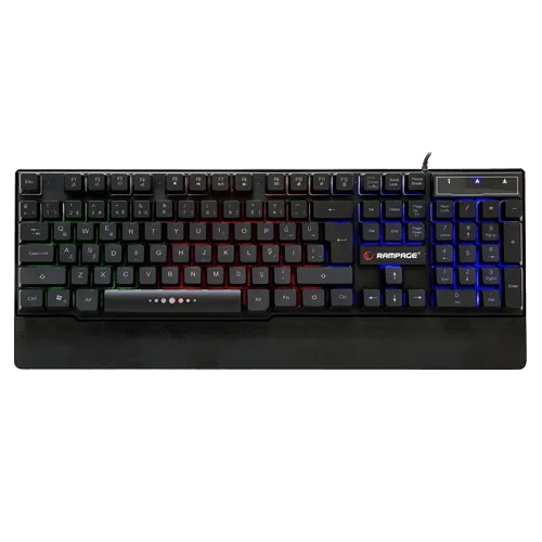 RAMPAGE Gejmerska tastatura KB-R66 (Crna)  USB Membranski tasteri SRB (YU) 14 m