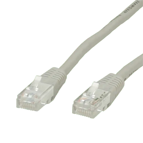 ROTRONIC Mrežni kabl 5m (Sivi) - 30570  CAT.6 UTP RJ 45 Patch (Ravni) Licnasti