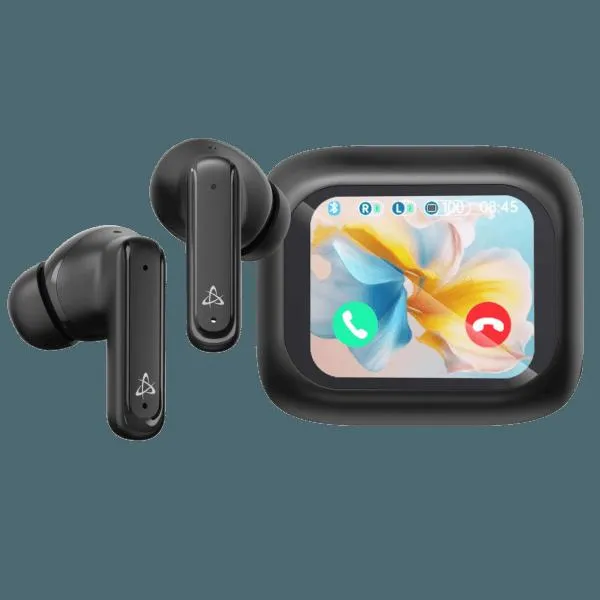 S BOX EB TWS08 Black ANC Touch Display