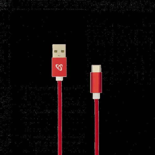 S BOX Kabl USB A / Type C Fruity  15 m Red