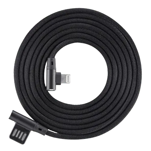S-BOX Kabl USB na Lightning ugaoni (Crni)  USB-A Lightning 1.5 m Crna