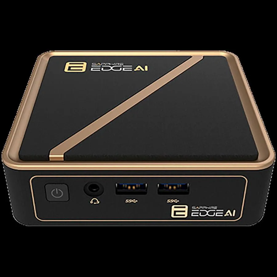 SAPPHIRE EDGE AI 340 BAREBONE WITH WIFI / BT MODULE VESA MOUNT POWER ADAPTER AND POWER CORD W/O SSD AND MEMORY