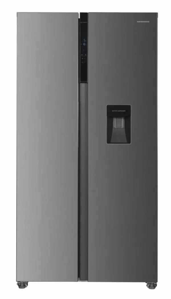 SBS frižider HEINNER  HSBS-H439NFXWDE++ 439l/NoFrost/90x177/inverter/Inox