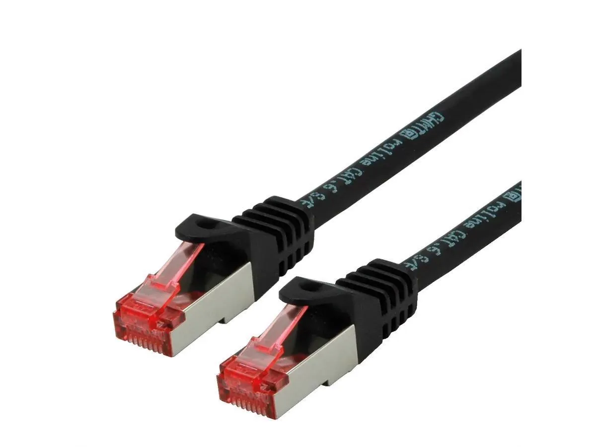 Secomp Roline S/FTP (PiMF) PatchCord Cat6A/CompLv LSOH crna 0.5 m