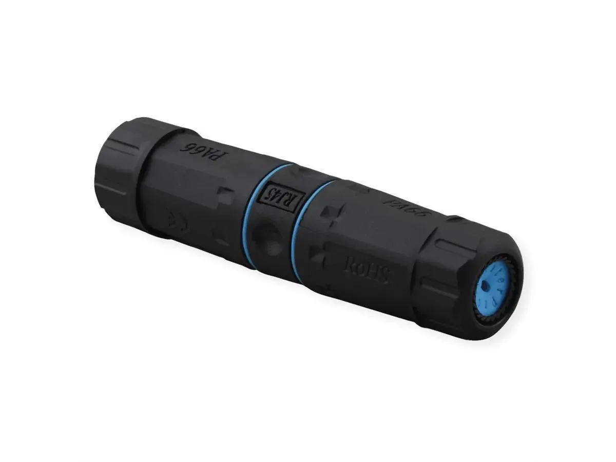 Secomp Value RJ45 Modular Coupler Cat.6A/Cl.EA STP Dust/Waterproof crna
