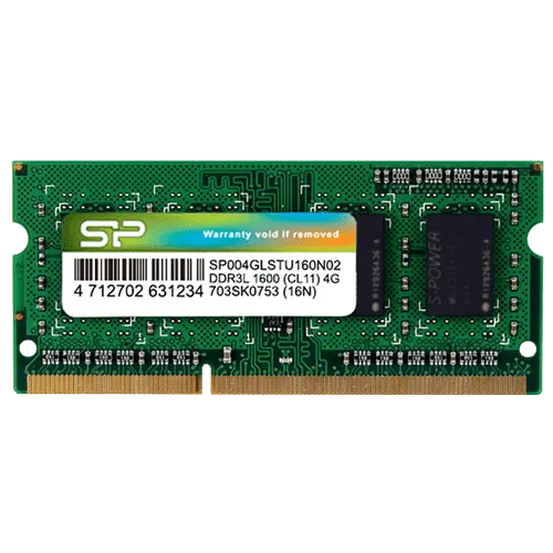 SILICON POWER - SP004GLSTU160N02  4GB SO-DIMM DDR3L 1600Mhz CL11