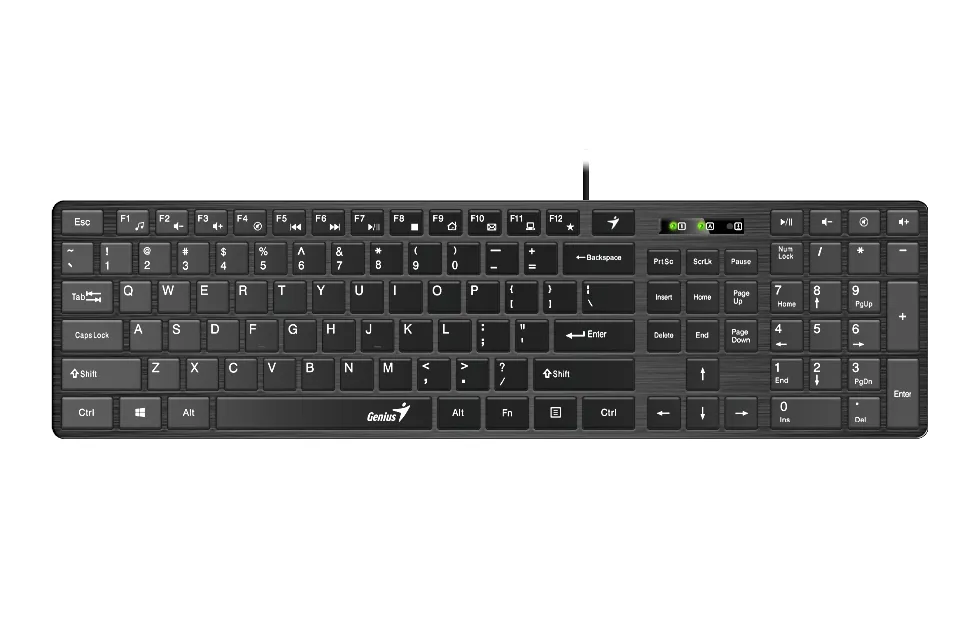 SlimStar 126 USB US crna tastatura