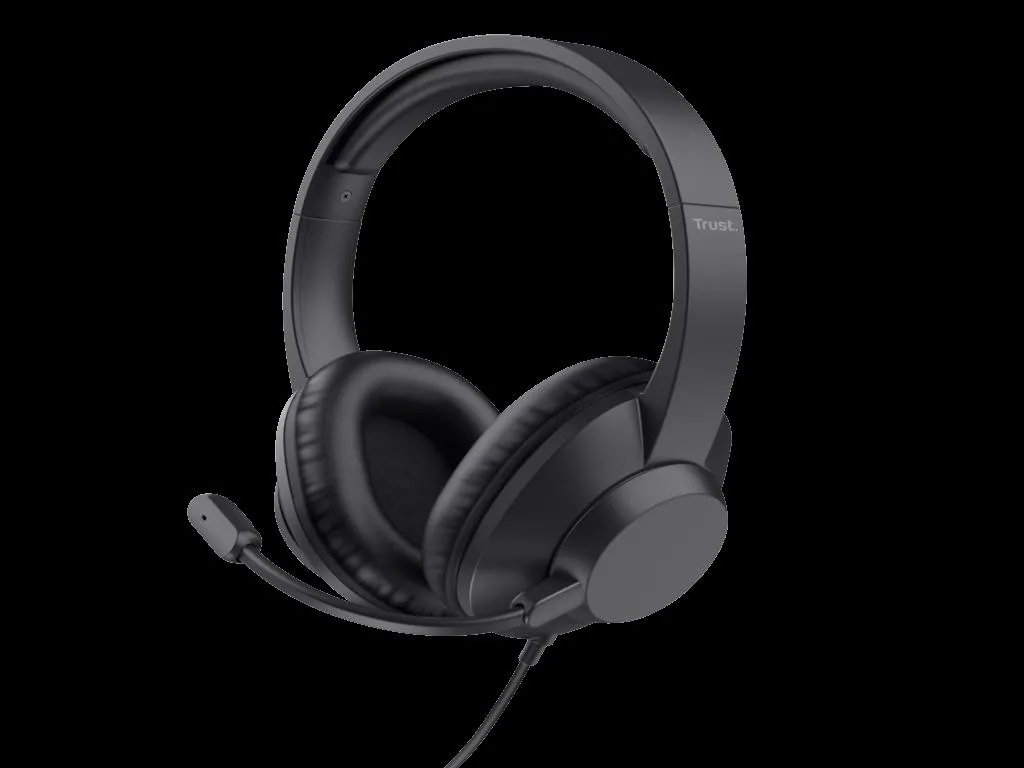 Slušalice TRUST AYDA MAX USB HEADSET/USB-C USB-A/crna