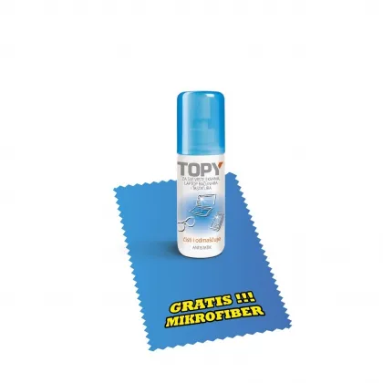 Sprej za čišćenje PC/LCD/Touch/telefona/tableta Topy 35 ml + Mikrofiber
