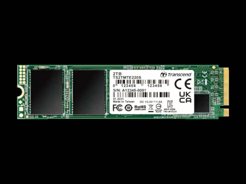 SSD TRANSCEND 2TB/interni/M.2/NVMe/crna