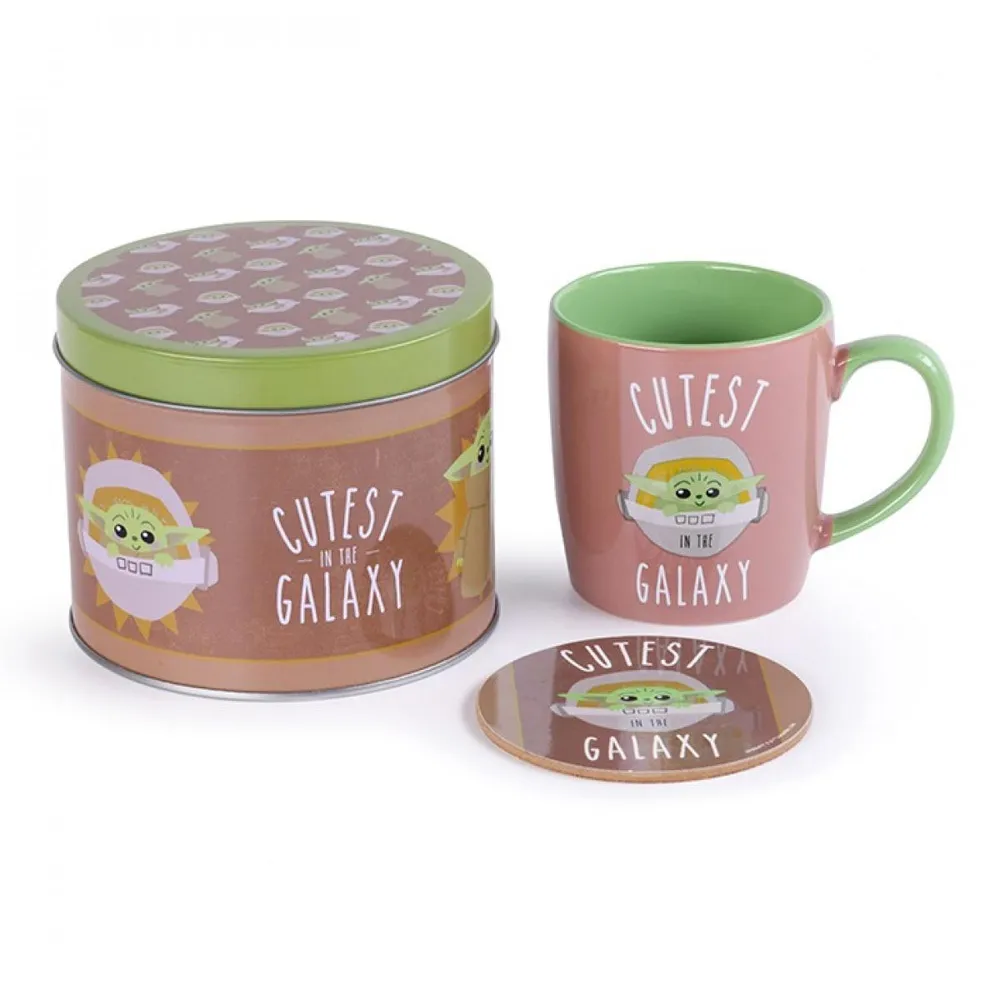 Star Wars: The Mandalorain (Cutest in The Galaxt) Mug Tin Set