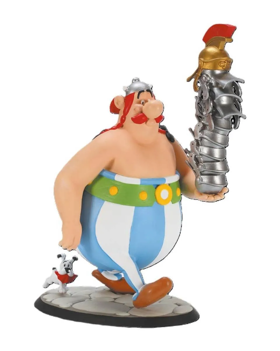 Statue Asterix - Obelix Stack Of Helmets And Dogmatix