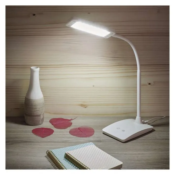 Stona lampa LED Eddy bela Emos Z7599W