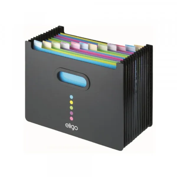 Stoni organajzer 13 pregrada Snopake Eligo landscape crni