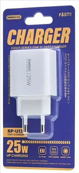 Strujni Fast punjac Kiddy 1 xTIP C 25W RP-U137 beli REMAX