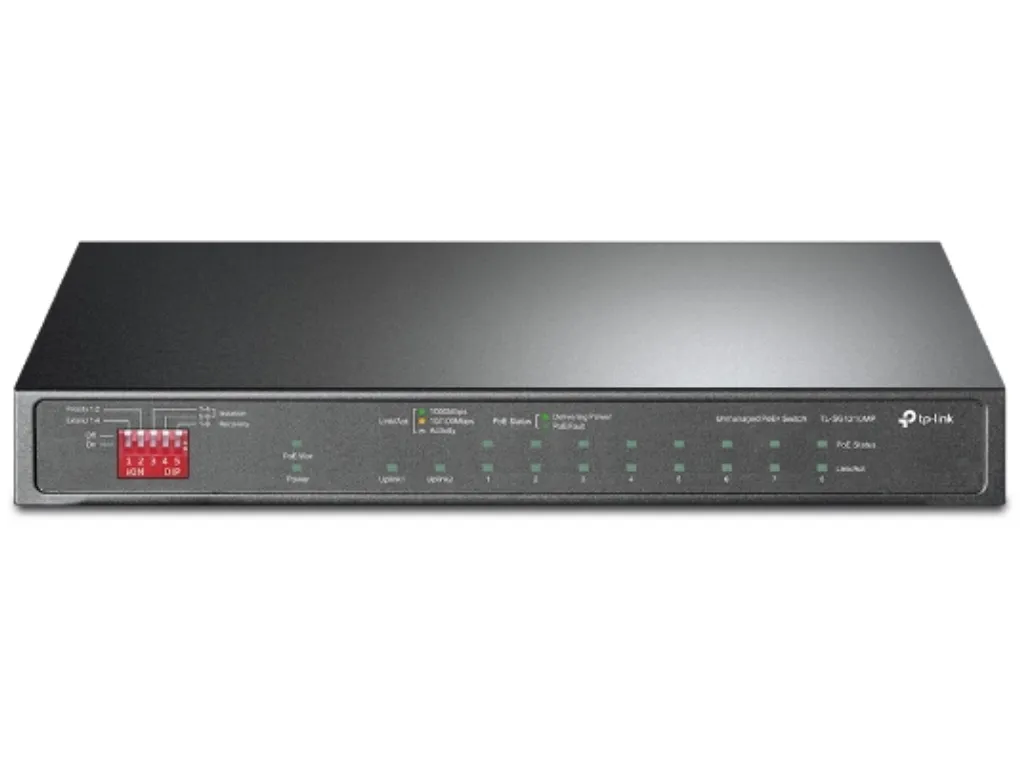 Switch TP-LINK TL-SG1210MP Gigabit 10xRJ45/10/100/1000Mbps/8xPOE+/1xSFP