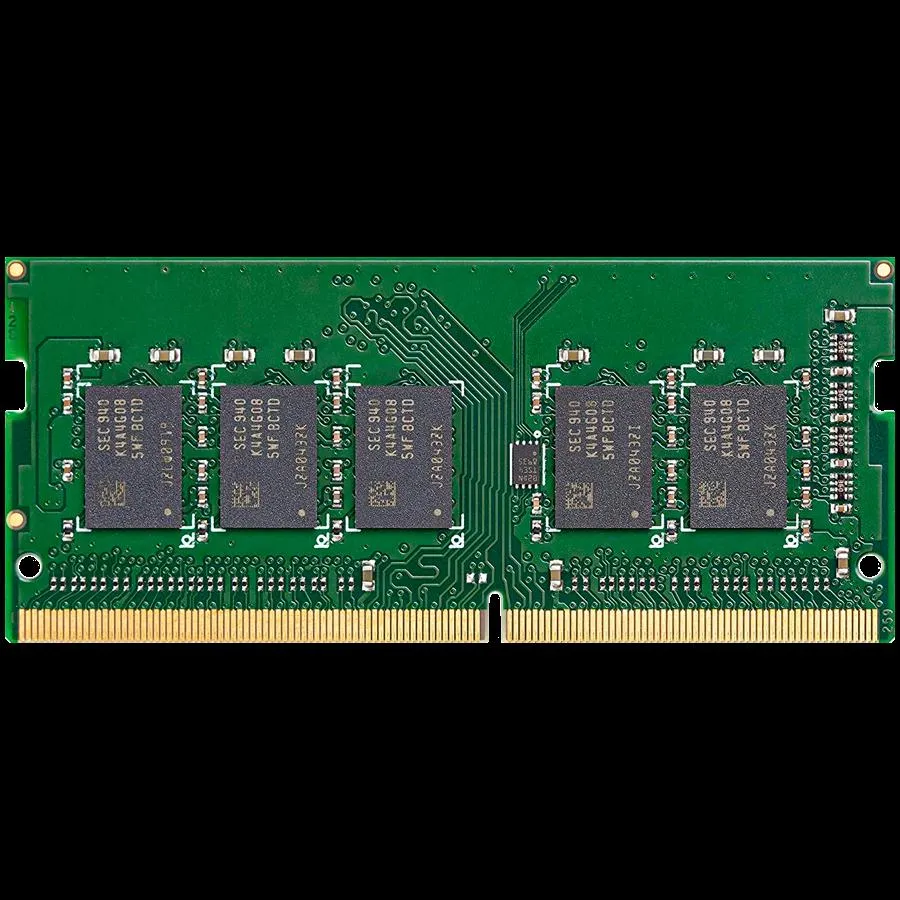 Synology D4ES04-4G DDR4 ECC Unbuffered SODIMM EAN: 4711174726448 4GB Warranty: 5 Years For models : DS925+ DS725+