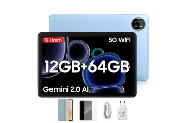 Tablet 10.1 Blackview Tab 20 Wifi 800x1280 HD+ IPS/4GB/64GB/5MP-8MP/Android 15/blue
