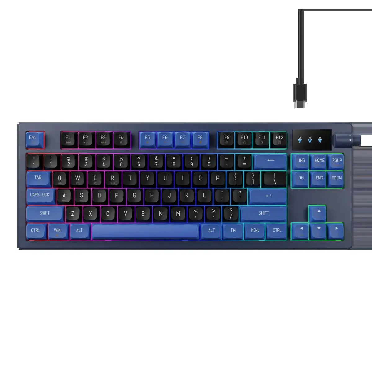 Tastatura Gamdias Hermes E7 mehanička/65%/type-c/ARGB