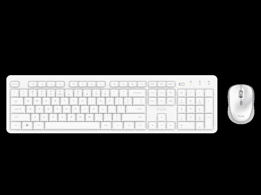 Tastatura+miš TRUST ODY II bežicna /US/bela