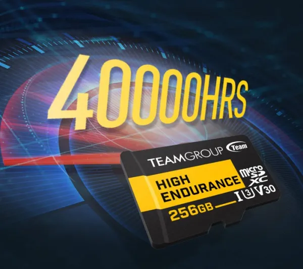 TeamGroup MICRO SDXC 256GB High Endurance UHS-I U3 V30100/50MB/s THUSDX256GIV3002 ZA VIDEO NADZOR!