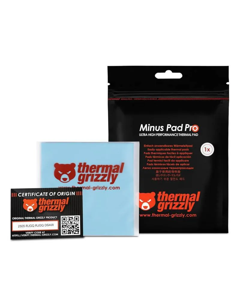 Thermal Pad Thermal Grizzly Minus Pad Pro 100x100 2mm 2pcs