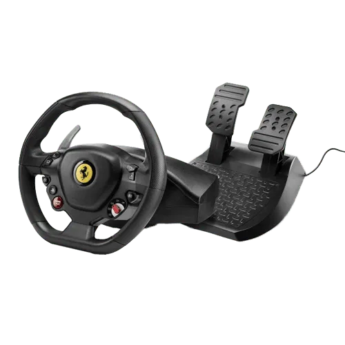 THRUSTMASTER gejmerski volan T80 FERRARI 488 GTB EDITION (Crni) - 4160672  Sekvencijalni menjač Gas i kočnica Windows PlayStation