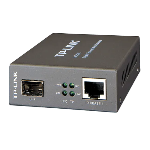 TP-LINK MC220L Gigabit Ethernet 1000Mb/s Fiber konverter sa 1 SFP slotom  Media konverter