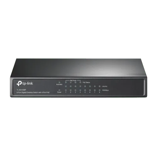 TP-LINK PoE switch uređaj - TL-SG1008P -   Neupravljivi 8 RJ-45 portova 4K 16Gbps
