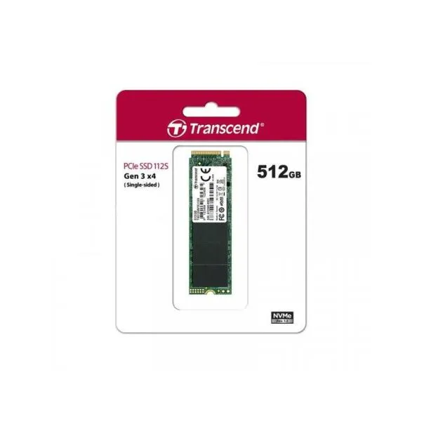 TRANSCEND M.2 512GB NVMe 2280 PCIe Gen3x4 SSD (TS512GMTE112S)