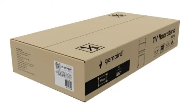 TVS-86F-02 Gembird Podni stalak za TV 55-86inc crni