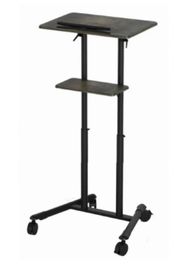 TVS-DESK-01-BK Gembird Mobilni sto sa toekicima 1110-1345 mm crne boje