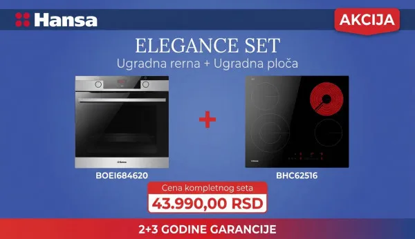 Ugradni set rerna BOEI684620 +  ploca BHC62516
