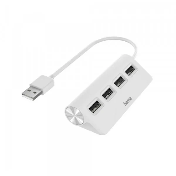 USB HUB Hama 4 porta USB A 2.0 beli