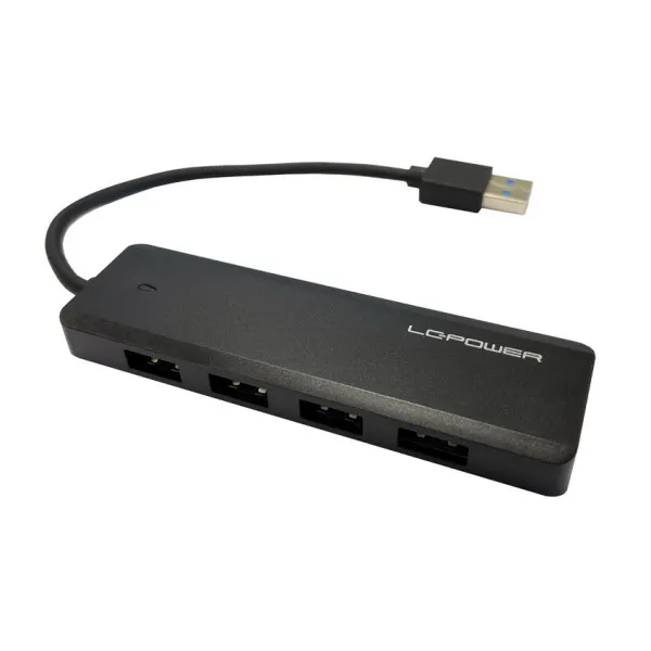 USB HUB LC Power LC-HUB-U3-4-V2 external USB3.2 Gen 1x1 HUB4xUSB-A 1xUSB-C