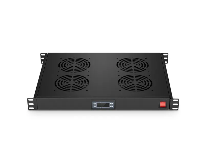 Ventilacioni panel-polica četiri ventilatora i termostat 1U