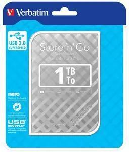 Verbatim HDD 1TB 3.0 Siv Kocka (53197)