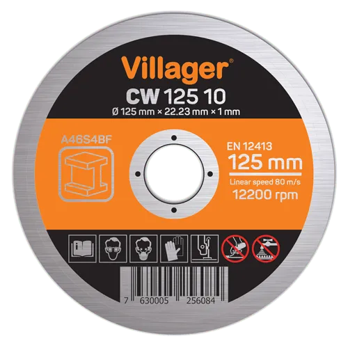 VILLAGER Rezna ploča za metal CW 125 12  Rezna ploča 125mm 22.23mm
