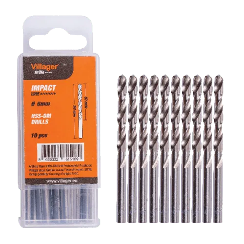 VILLAGER Set burgija za metal HSS-DM 2 mm 10/1  Burgije 10 kom.