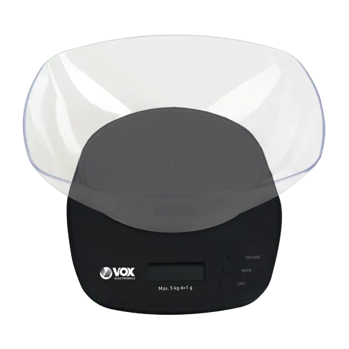 VOX Kuhinjska vaga KW 03-01DB  Crna Digitalna 5 Kg