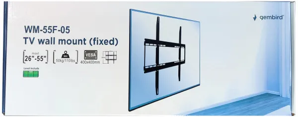 WM-55F-05 ** Gembird fixni VESA max. 40-40cm 18-46 max.50kg (439)