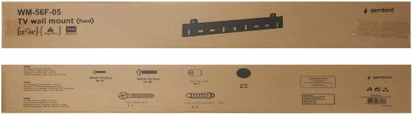 WM-56F-05 * Gembird fixni VESA max 40x40cm 32-56 max.40kg(233)