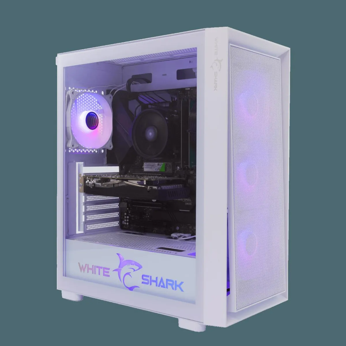 WS GCC 2401 WARHEAD - 3 White 4 Fans PC CASE